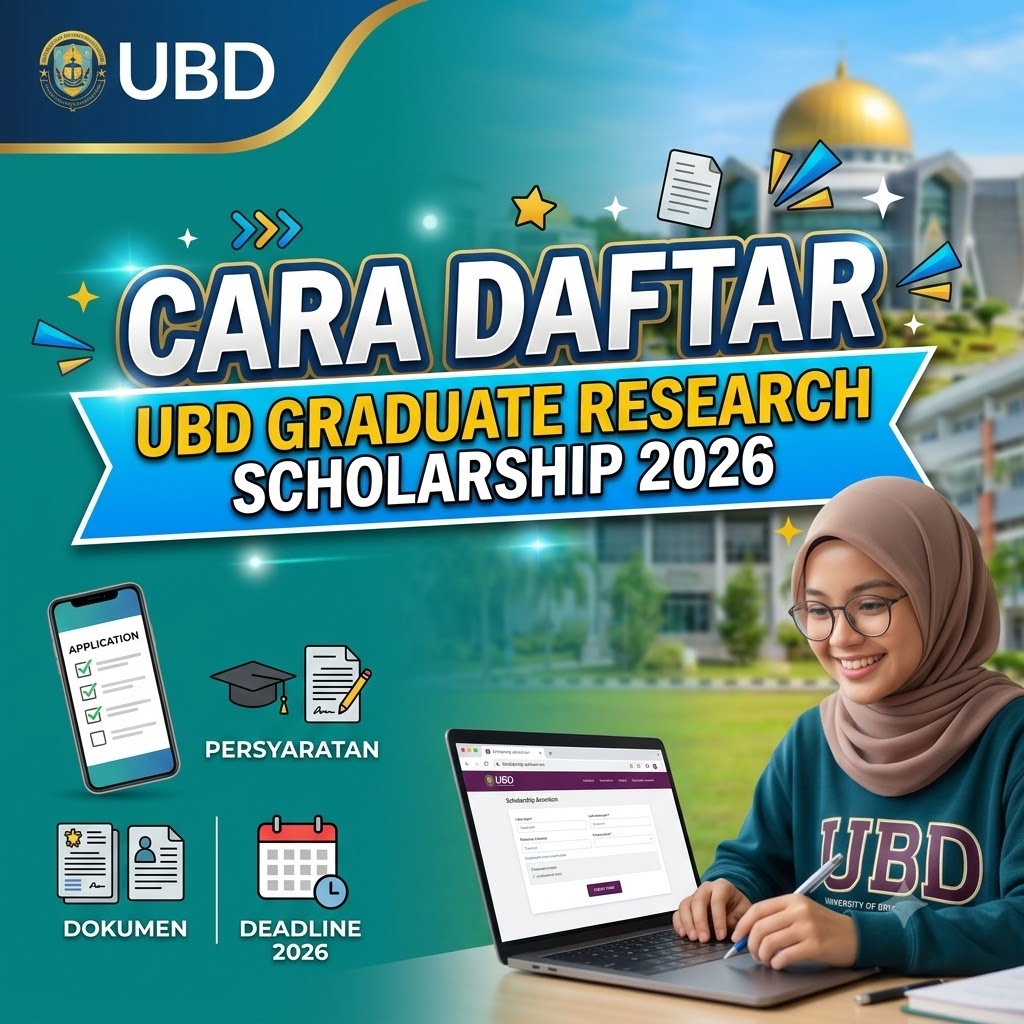 Cara Daftar UBD Graduate Research Scholarship 2026